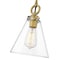 Z-Lite Harper 1 Light Pendant, Rubbed Brass & Clear 3034P8-RB - alternate 8